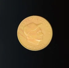 1959 Armour Coins Frank Malzone Combo Two Colors Rare Pale Yellow Rarer Dark Red