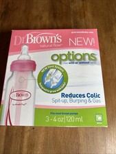Natural Flow , Options , Anti-colic Baby Bottle, 0 Months , 3 Pack, 4 oz 120