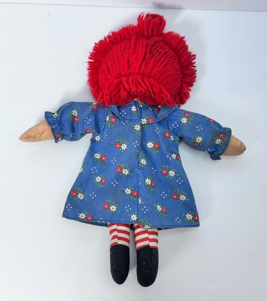 "Muñeca Raggedy Ann vintage Playskool 12"" 1989 usada en excelente estado sin delantal" Foto 3 de 4