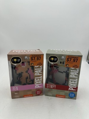 Ren & Stimpy Pixel Pals LED Display Figures 2017 Nickelodeon Viacom New In Box