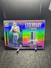 2021 Donruss Optic Jared Goff Legendary Logos Silver Prizm Detroit Lions