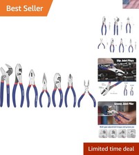 7pcs. Pliers And Wrench Set Craftsman Hand Tools Linesman Hardened Cutting Edges