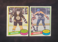1980-81 O-PEE-CHEE 2 ROOKIE CARDS LOT BOURQUE #140 MESSIER #289 HOF NHL HOCKEY