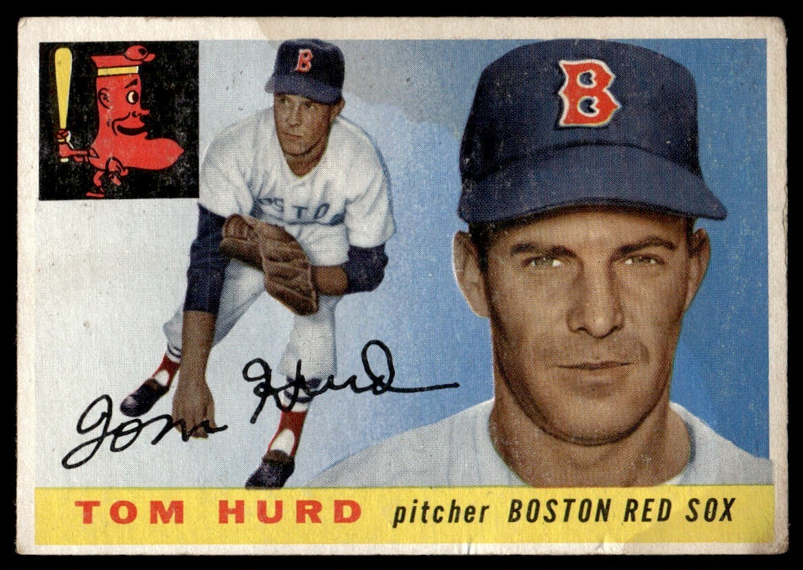 1955 Topps Tom Hurd Rookie Boston Red Sox #116
