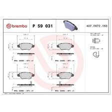 Satz Bremsbeläge Bremsklötze hinten für Opel Corsa C X01 Zafira A T98 | 24093