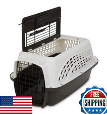Petmate 2-Door Plastic Pet Kennel for Small Dogs  Cats - 19" Travel Crate