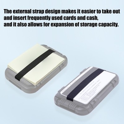 Aluminum Wallet Card Case Anti Theft Multipurpose Cards Organiser