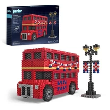 Perler 80-57242 London Bus 3D Fused Bead Craft Activity Kit, 8011 Pieces