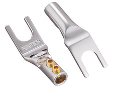 FURUTECH ADL Audio Grade Y-Lug Terminals Rhodium Plated Set of 4 FP201R Japan