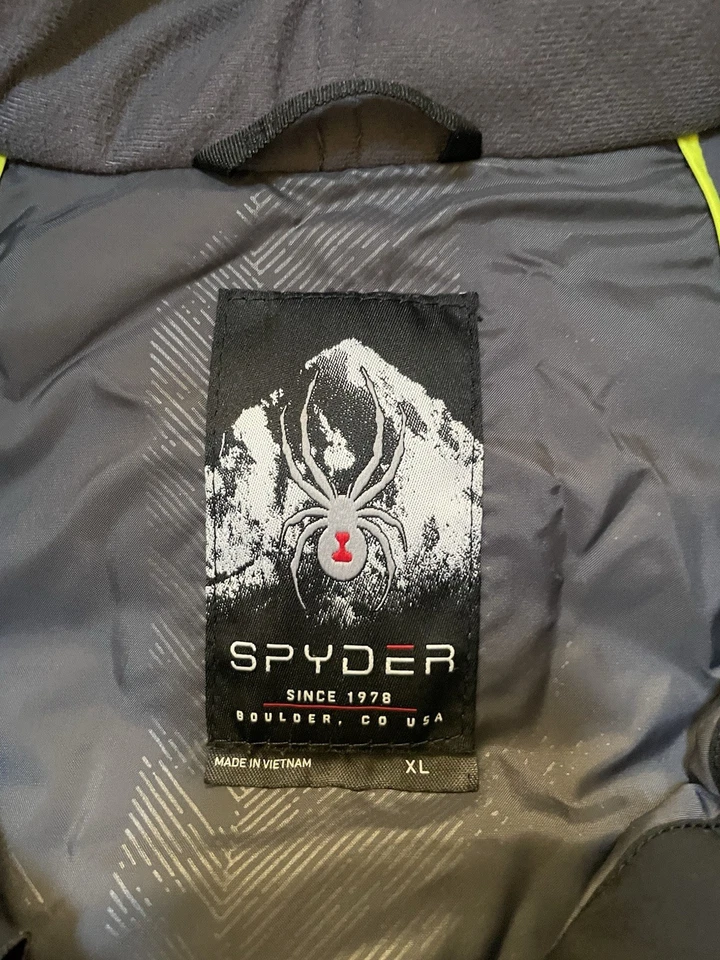 Spyder Leader Ski/Snowboard Jacket Men’s Xl Black/Neon Yellow/Lime - Image 4 of 4