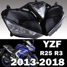 Clear Headlight Lamp Assembly For Yamaha YZF-R25 YZF R25 YZF-R3 YZF R3 2013-2018