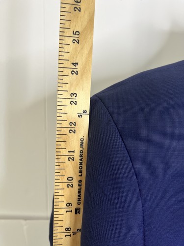 Ted Baker Blazer Mens 44 Large Blue Wool Endurance Jay CT Made Canada Sport Coat - Picture 5 of 15