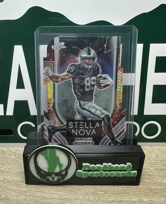 2024 Topps Chrome Cosmic Brock Bowers Stella Nova Die-Cut Case Hit SSP Raiders
