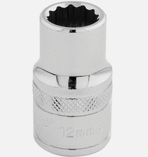 Image of Draper Expert Quality 1/2" Square Drive Hi-Torq 12 Point Socket - 12mm