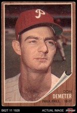 1962 Topps #146 Don Demeter Normal Tint Phillies COMMON VARIATION 1 - POOR