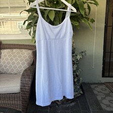 NWT Vtg Vintage 90s Windsor Fashions Dress White Summer Large Beachy Coquette