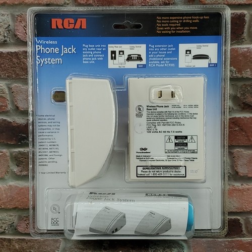 RCA Wireless Phone Jack System Base Unit Extension Jack RC926 - Zdjęcie 7 z 20