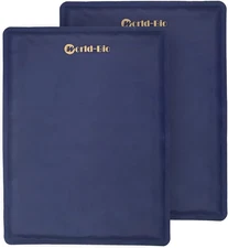 Large Gel Ice Pack 2 Pack for Injuries Reusable, Flexible Hot Cold Therapy Pad f