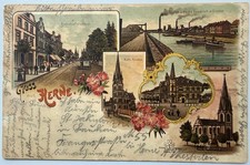 LITHO AK - GRUSS AUS HERNE - ARNSBERG - SEHR ...