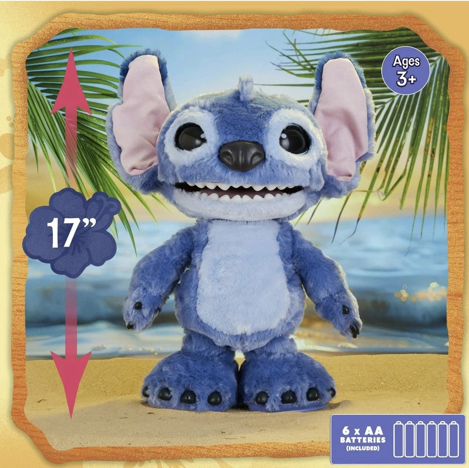 Disney Stitch Ultimate Stitch Interactive 17" Plush Toy, 100+ Sounds & Reactions - Image 2 of 4