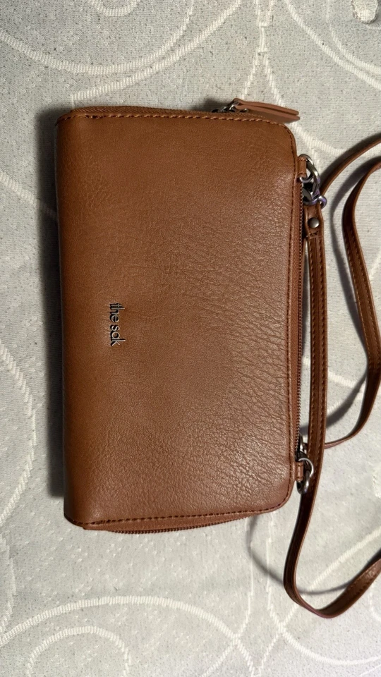 Cartera Bandolera The Sak Mujer Marrón Tostado Tejido Paja Convertible Bolso Cartera Foto 2 de 4