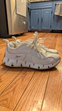 White Reebok Women's Zig Dynamica STR Shoes Size US 8 EU 38.5