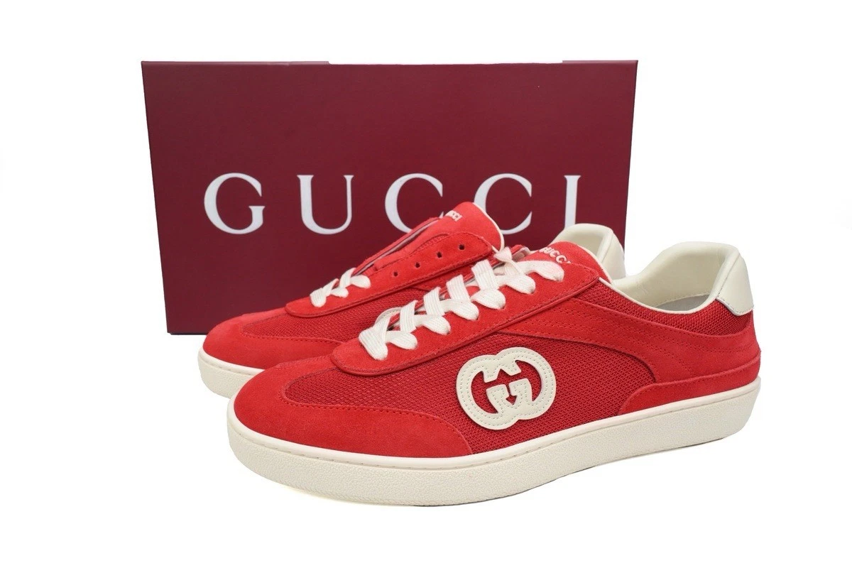 Chaussures de conseil mode décontractées homme Gucci rouge US taille 12 neuves