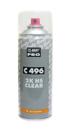 HB Body 496 HS 2K Acrylic Clear Coat Spray 400ml