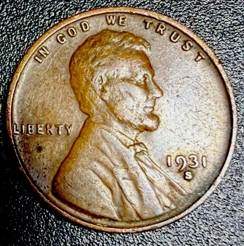 1931 S Lincoln Wheat Cent VF/XF Condition Only 866k Minted! Scarce Key Date