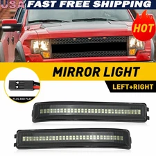 Clear Sequential Side LED View Mirror Signal Turn Light for Ford 10-14 Raptor