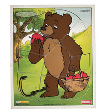 VTG Playskool Little Bear & No Feet Wood Puzzle 8 Pc 1999 Maurice Sendak *READ*