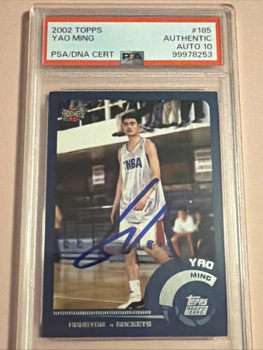 姚明篮球亲笔签名体育交易卡和配件| eBay