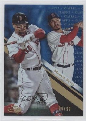 2019 Topps Gold Label Class 2 Blue 99/99 Mookie Betts #8 1u6