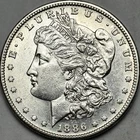 1886-S Morgan Silver Dollar, AU++, San Francisco Mint