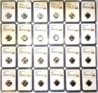 Roosevelt Dime 24-Coin Set - NGC Certified - 1955 to 1967 - 5 90% Silver