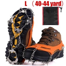 Ice Snow Grips Spikes Gripper Crampons Cleats Anti Slip For Hiking Shoes Boots L