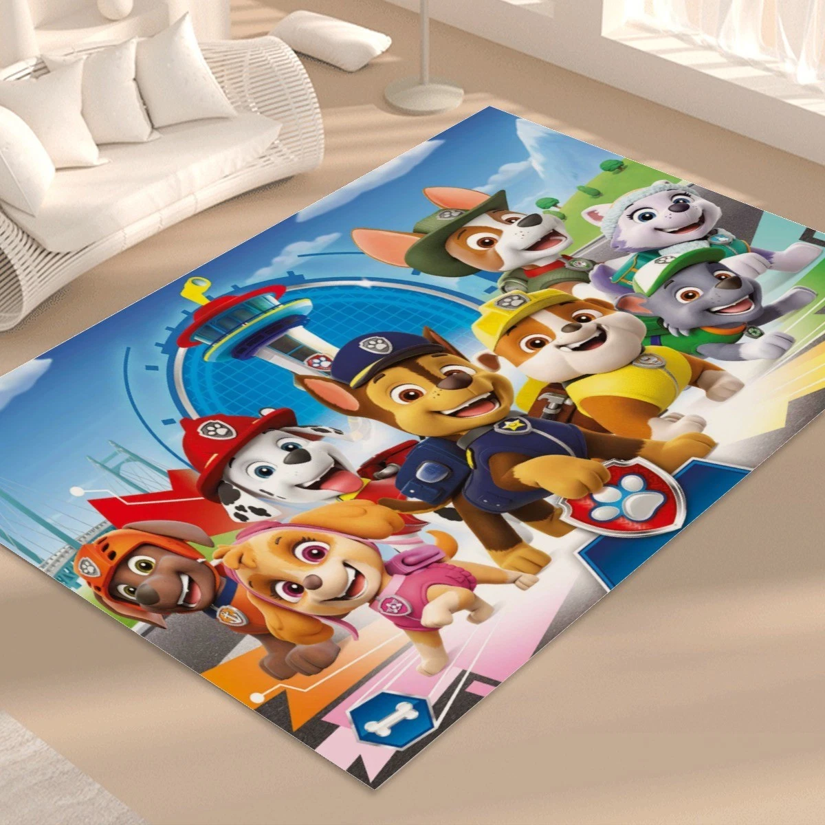 PAW Patrol Pups Print Foldable Rectangular Floor Mat Rug