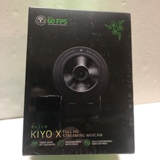 Razer Kiyo X Streaming Webcam Black New modern Auto Focus Built-in Microphone