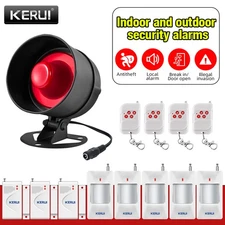 Home Wireless Security System Alarm Siren Horn Loud Alarm Kit for Home Business