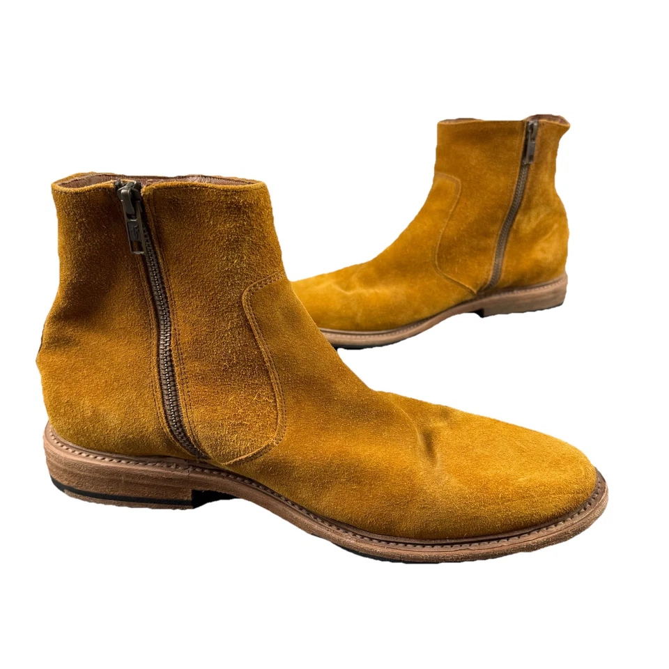 FRYE Mens Suede Ankle inside Zip Boots - SIZE 10D - Image 2 of 4