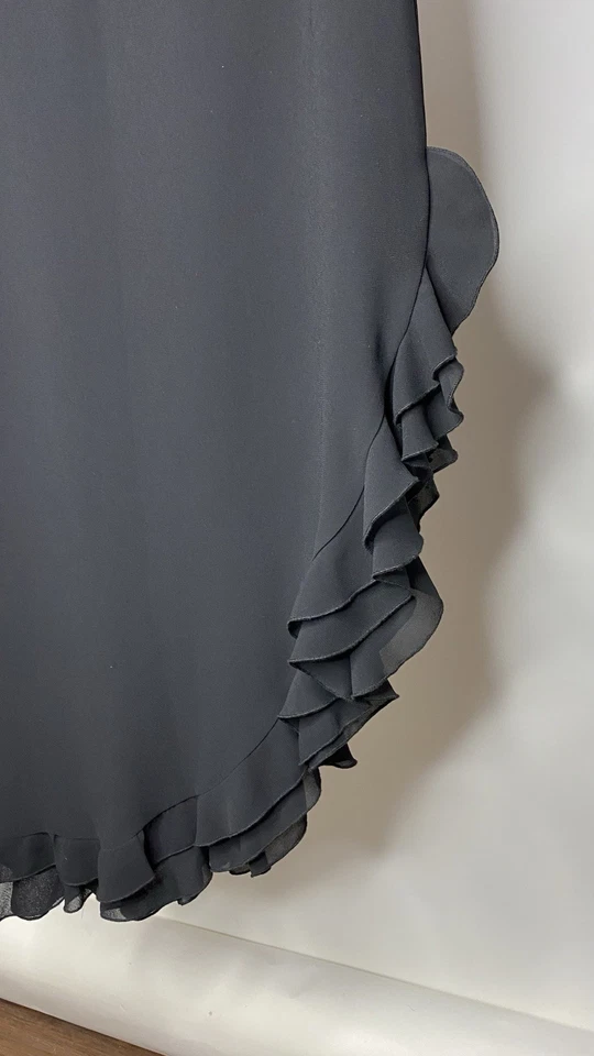 Falda negra para mujer Whimsigoth con volantes Fairy JS Collections 4 bruja gótica años 90 Foto 2 de 4