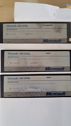 Microsoft MS-DOS Version 4.01 ENG - Original 5.25 Zoll Disketten - NOT tested - Bild 3 von 6