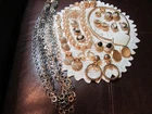 Lot of 18 High End Goldtone Signed Vintage  Earrings Brooches & Necklaces NICE!!