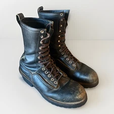 Red Wing USA 9" Safety Toe Lace Logger Lineman Work Boots Men's US 10.5 D 7104