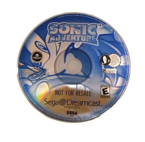 Sonic Adventure Sega Dreamcast Game Disc Only Not For Resale Authentic Original