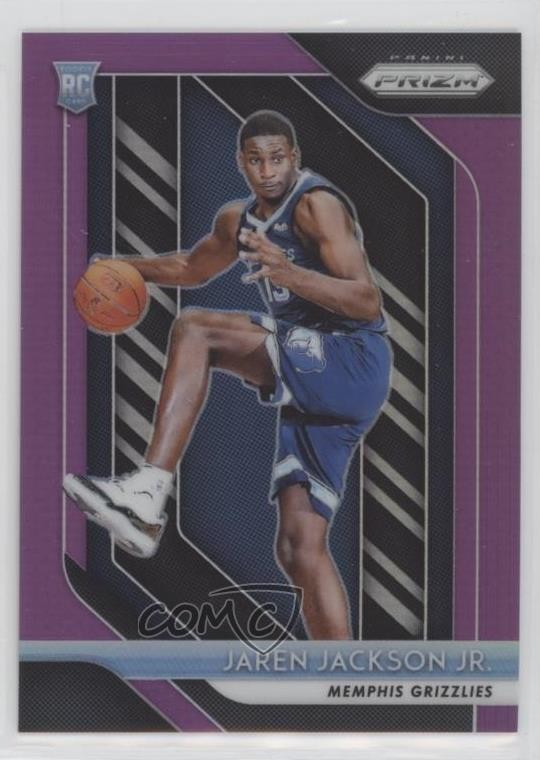 2018-19 Panini Prizm Purple Prizm 49/75 Jaren Jackson Jr #66 4l3