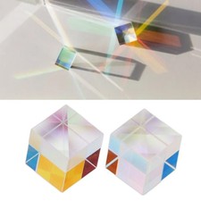 2Pcs Optical Glass Prism Mini Fantastic Refraction Smoothing Educational RGB