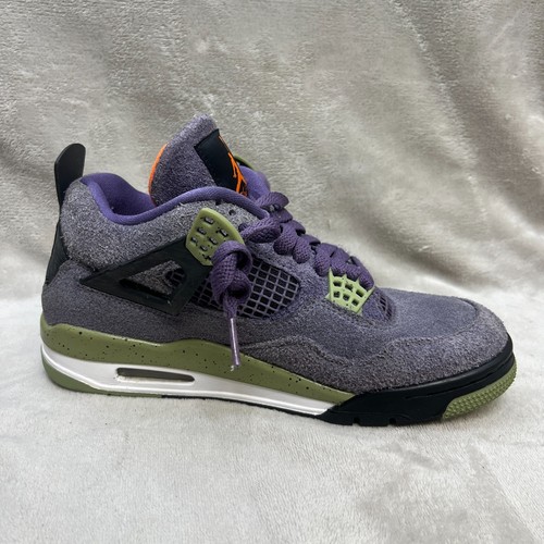 Size 8 W - Jordan 4 Retro Canyon Purple 2022 AQ9129 * Read* Midsole Peeling - Picture 11 of 17