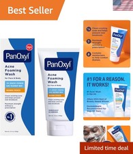 Daily Acne-Fighting Foaming Wash with 10 Benzoyl Peroxide, Unscented, 5.5 Oz