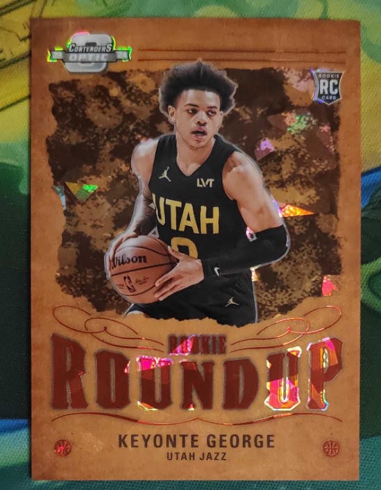 Keyonte George 2023-24 Contenders Optic Rookie Roundup Red Ice 127/175 RC #20